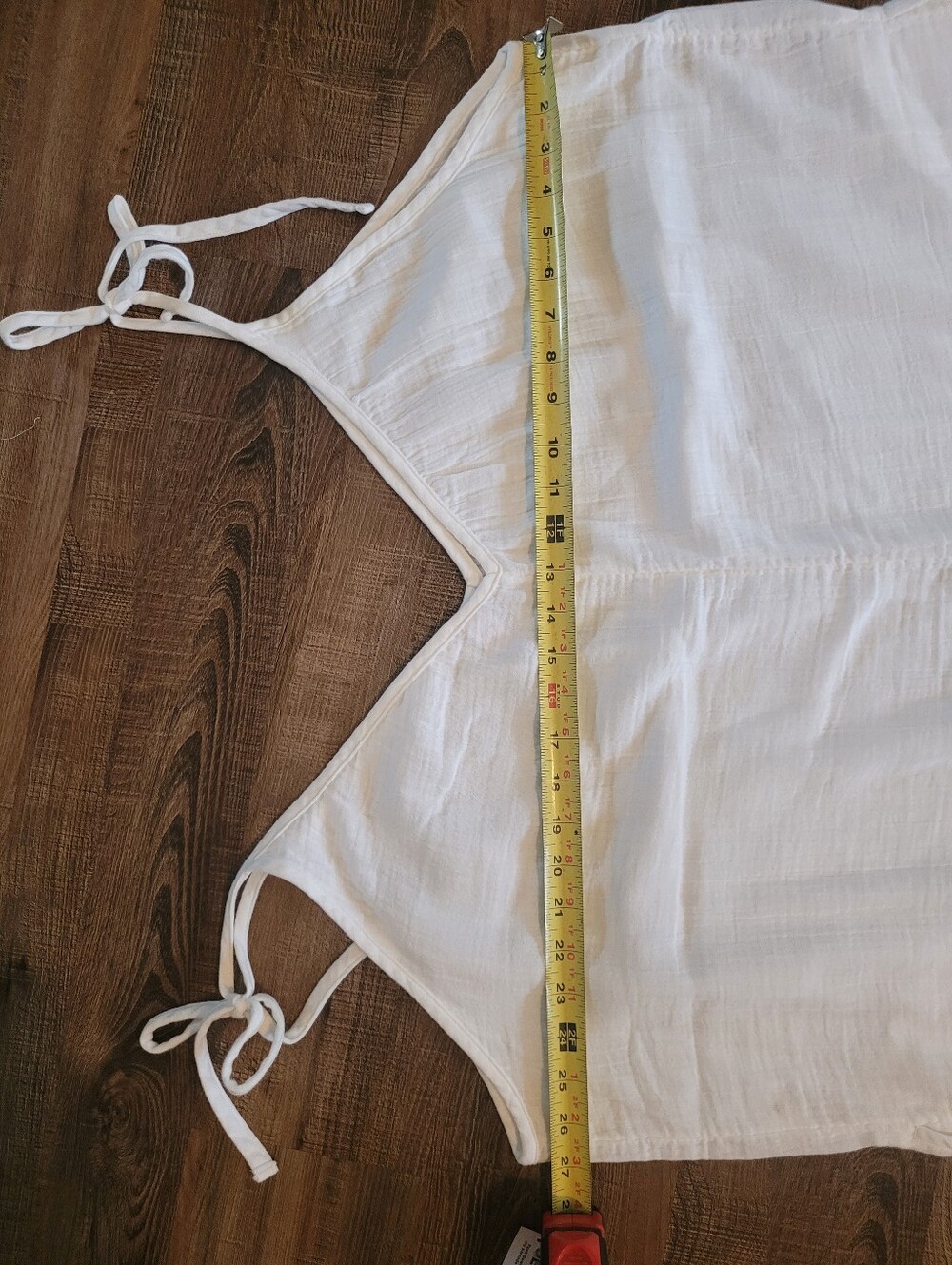Old Navy White V-Neck Linen-Style Jumpsuit - 2X - Picture 7 of 8